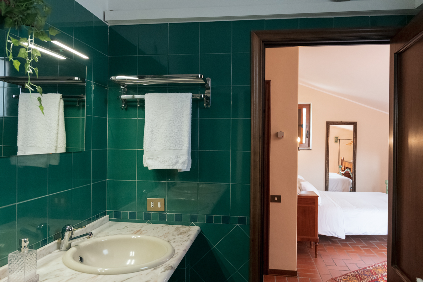 Suite Padronale di Villa Milone — Il bagno
